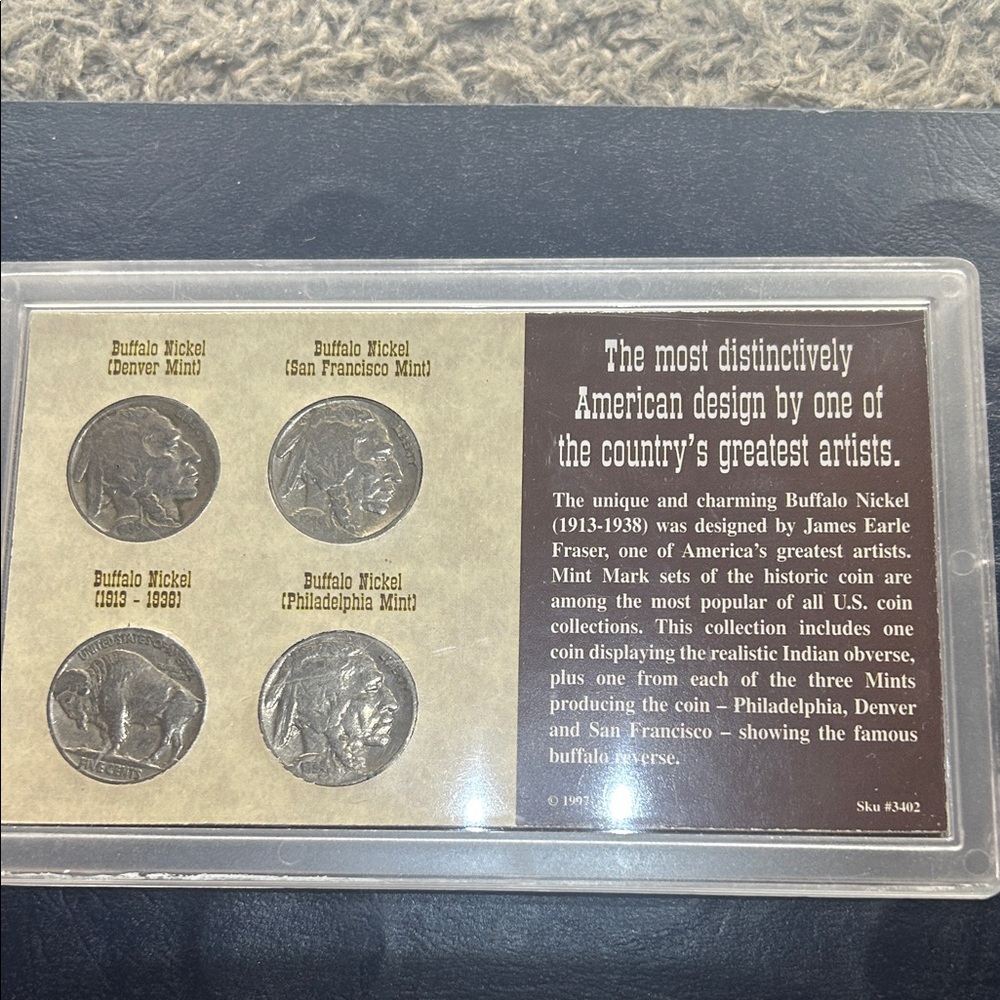 Buffalo Nickel Mint Mark Set with Display -+ 9 Buffalo Nickels. 13 Coin Lot - Picture 3 of 10